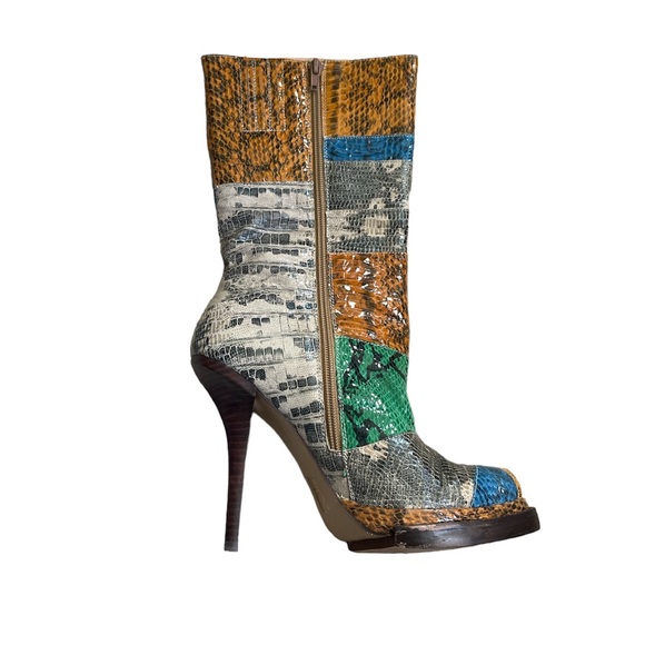 Jeffrey Campbell snake multi leather boot - Picture 3 of 3